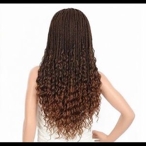 24 Inch Goddess box braids (with filler braided tracks in the bottom rows)